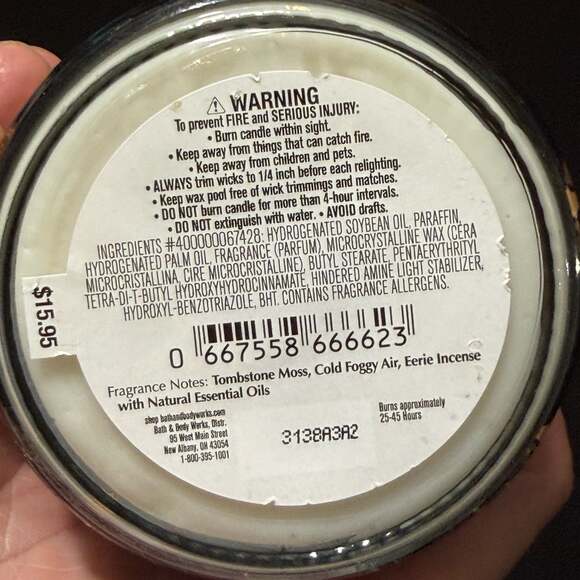 Bath & Body Works Moonlit Graveyard Single Wick Scented Candle - Picture 6 of 9